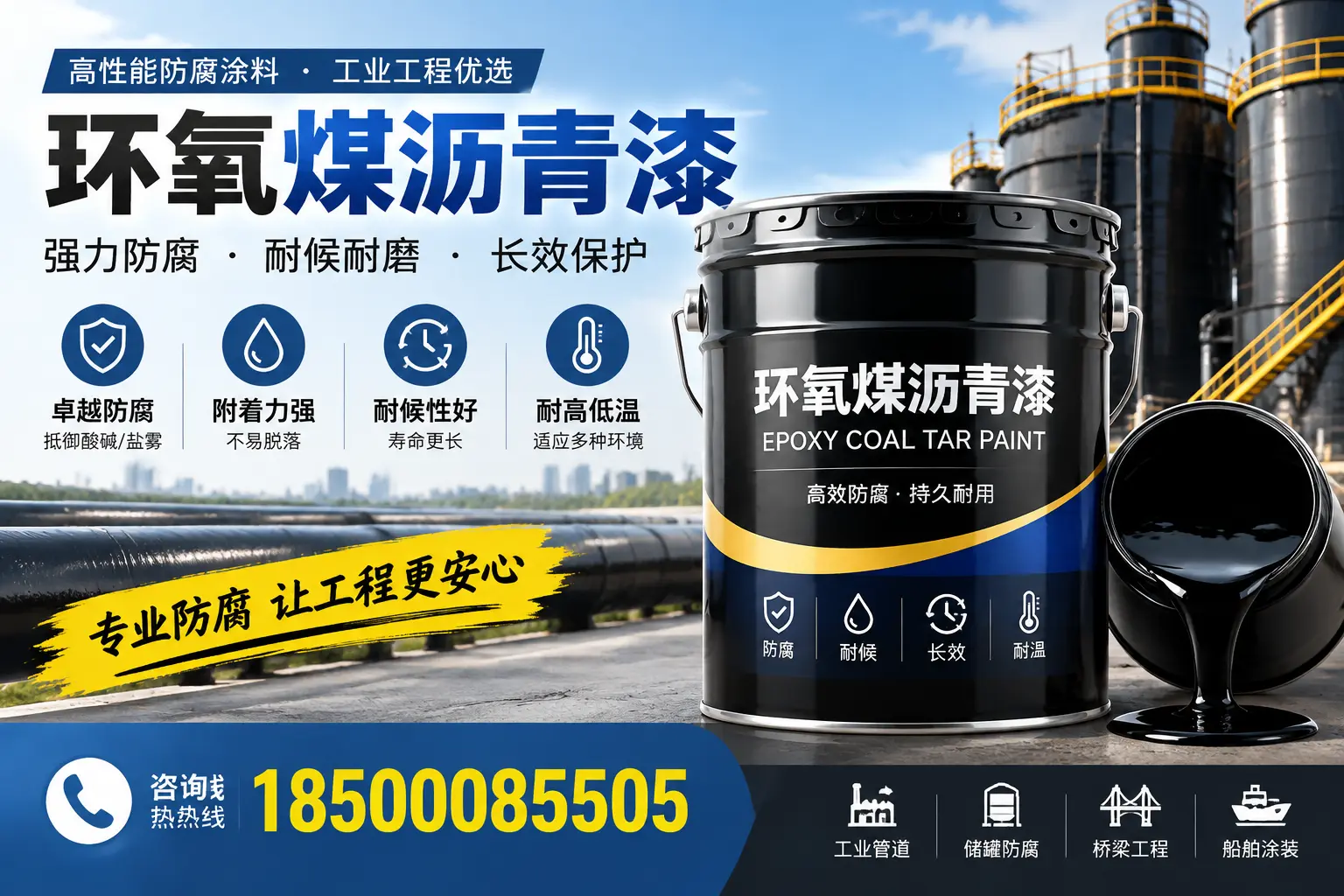 环氧煤沥青漆的施工方法与注意事项，确保在忻州顺利完成